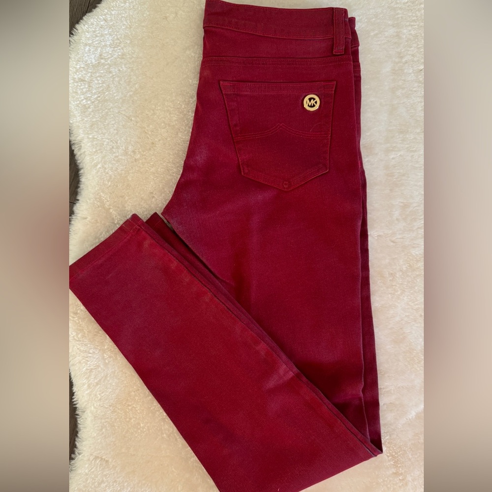 MICHAEL Michael Kors Red Skinny Jeans